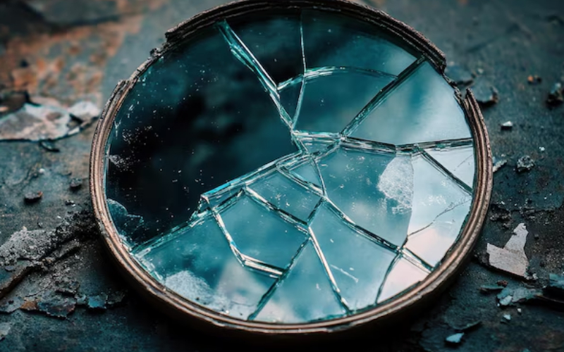broken mirror