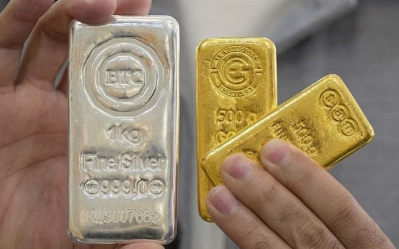 gold silver price drop