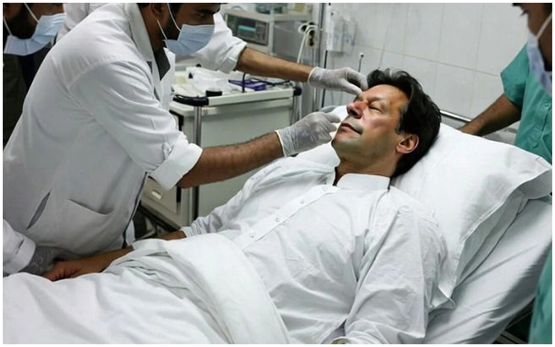 Imran Khan eye treatment